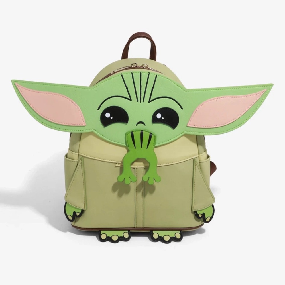 Baby Yoda/Grogu/The Child with Frog LoungeFly backpack